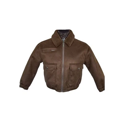 Chaqueta de bombardero de piel sintética